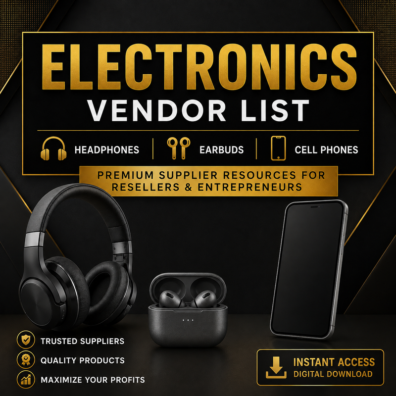 Electronics Vendor List - Headphones, Earbuds & Cell Phones